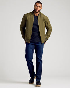 True ClassicArmy Green Bomber Jacket