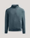 Neptune Half Zip Fleece Sweatshirt with funnel collar and kangaroo pocket.