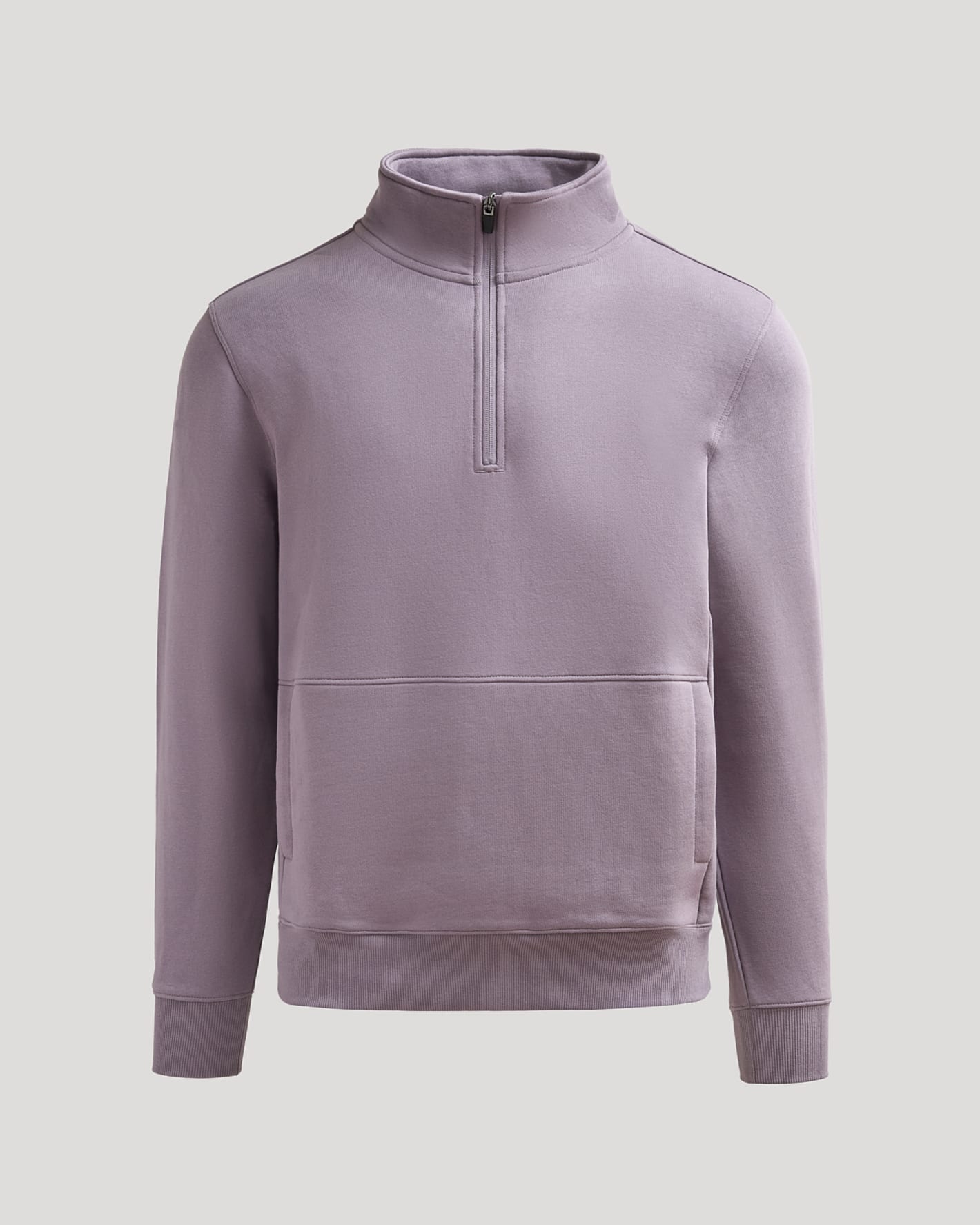 Thistle Half Zip Fleece Sweatshirt with ribbed cuffs and kangaroo pocket.