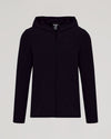 Active Shell Jacket – Black zip-up hoodie, lightweight, water-resistant, True Classic.