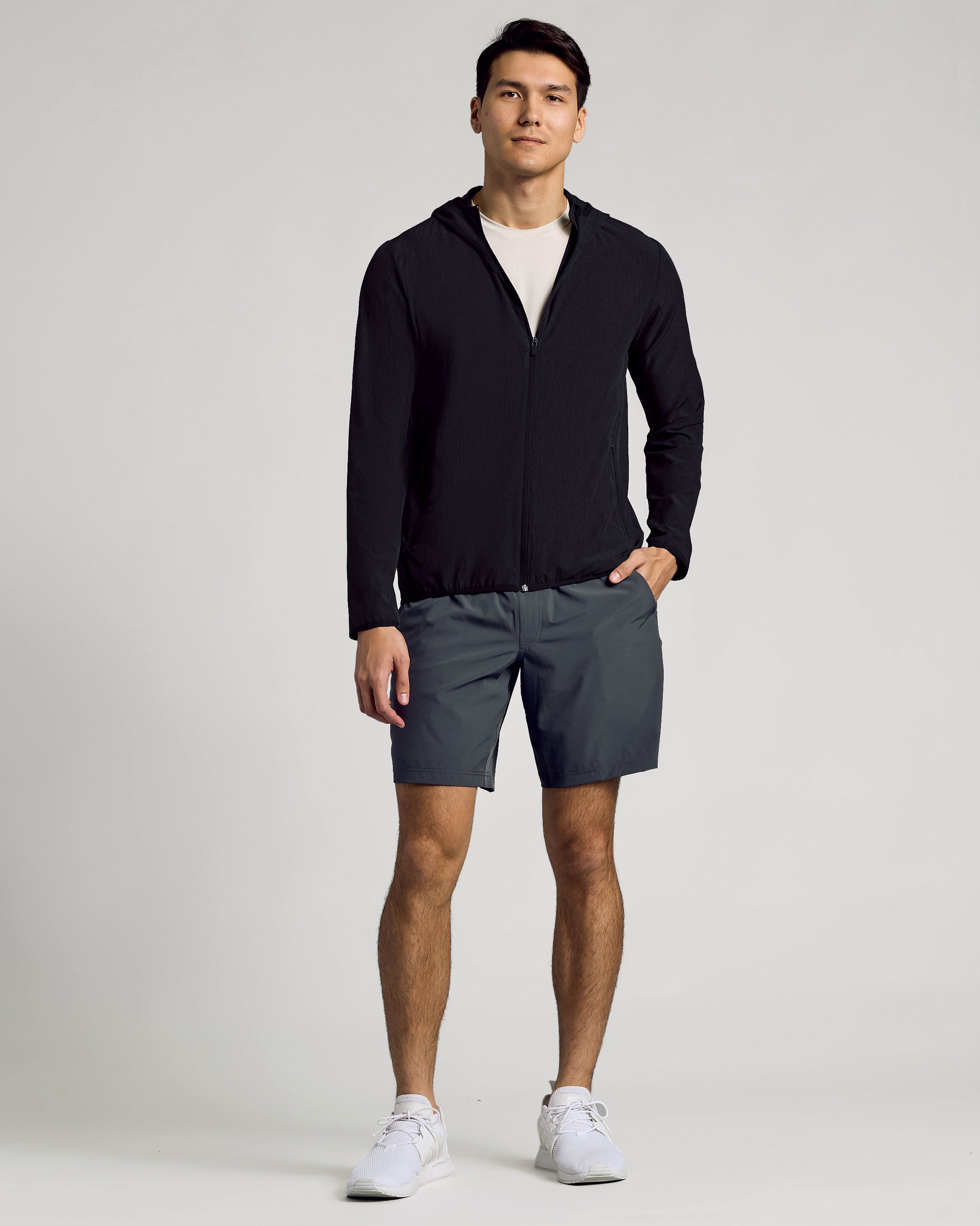 Black Active Shell Jacket | Black Active Shell Jacket | True Classic