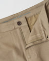 Khaki Slim Comfort Knit Chino waistband with slogan inside.