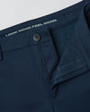 Pantalon chino en tricot confort slim marine