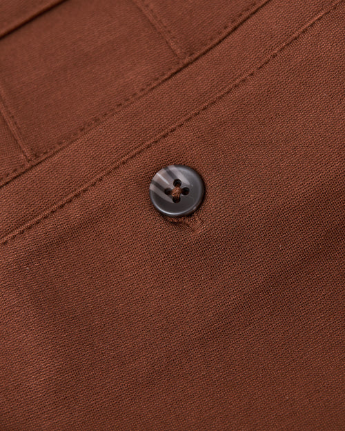 Suede Brown Comfort Chino Pant