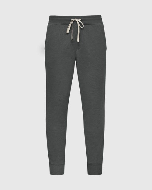 Charcoal Heather Gray Fleece French Terry Jogger