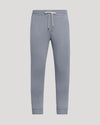 Dusty Blue Fleece French Terry Joggers with elastic waistband and side pockets.
