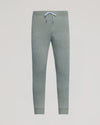 Dark Heather Gray Fleece French Terry Joggers with cuffed bottoms and drawstring.
