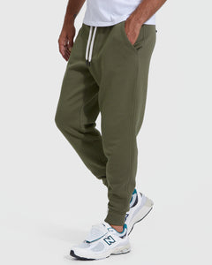 True ClassicMilitary Green Fleece French Terry Jogger