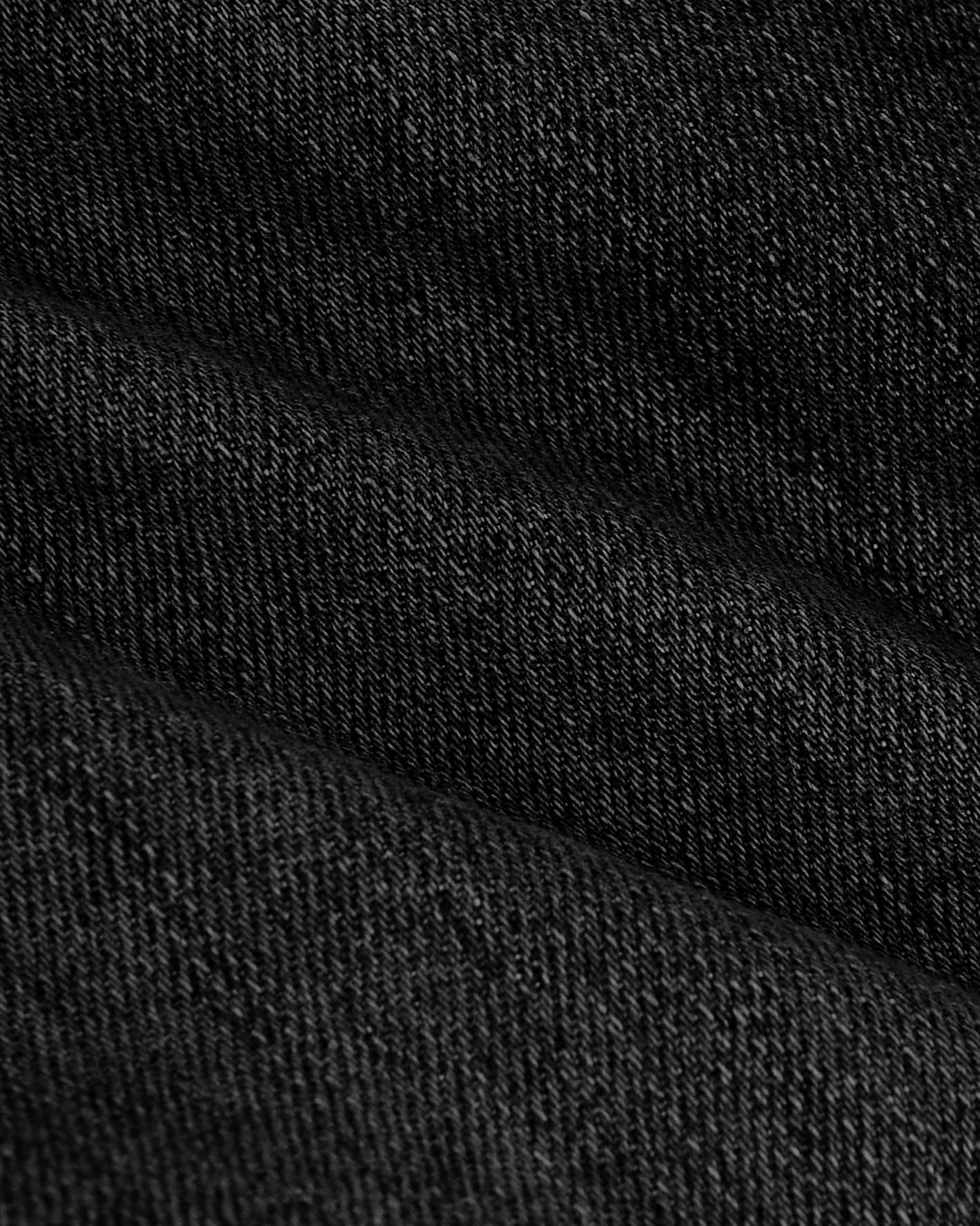 Gray Wash Straight Authentic Denim Jeans close-up, showcasing heavy twill weave.