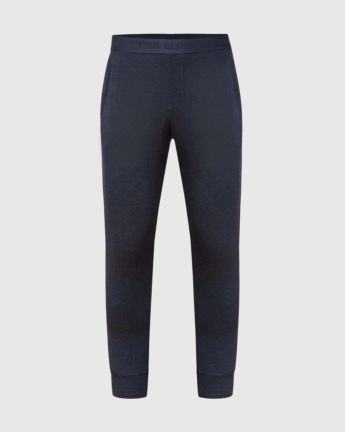 Heather Navy Loungewear Jogger with elastic waistband for comfort.