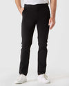 Pantalón chino de sarga ajustado negro