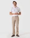 Male model in Khaki & Navy Straight Twill Chino 2-Pack outfit.