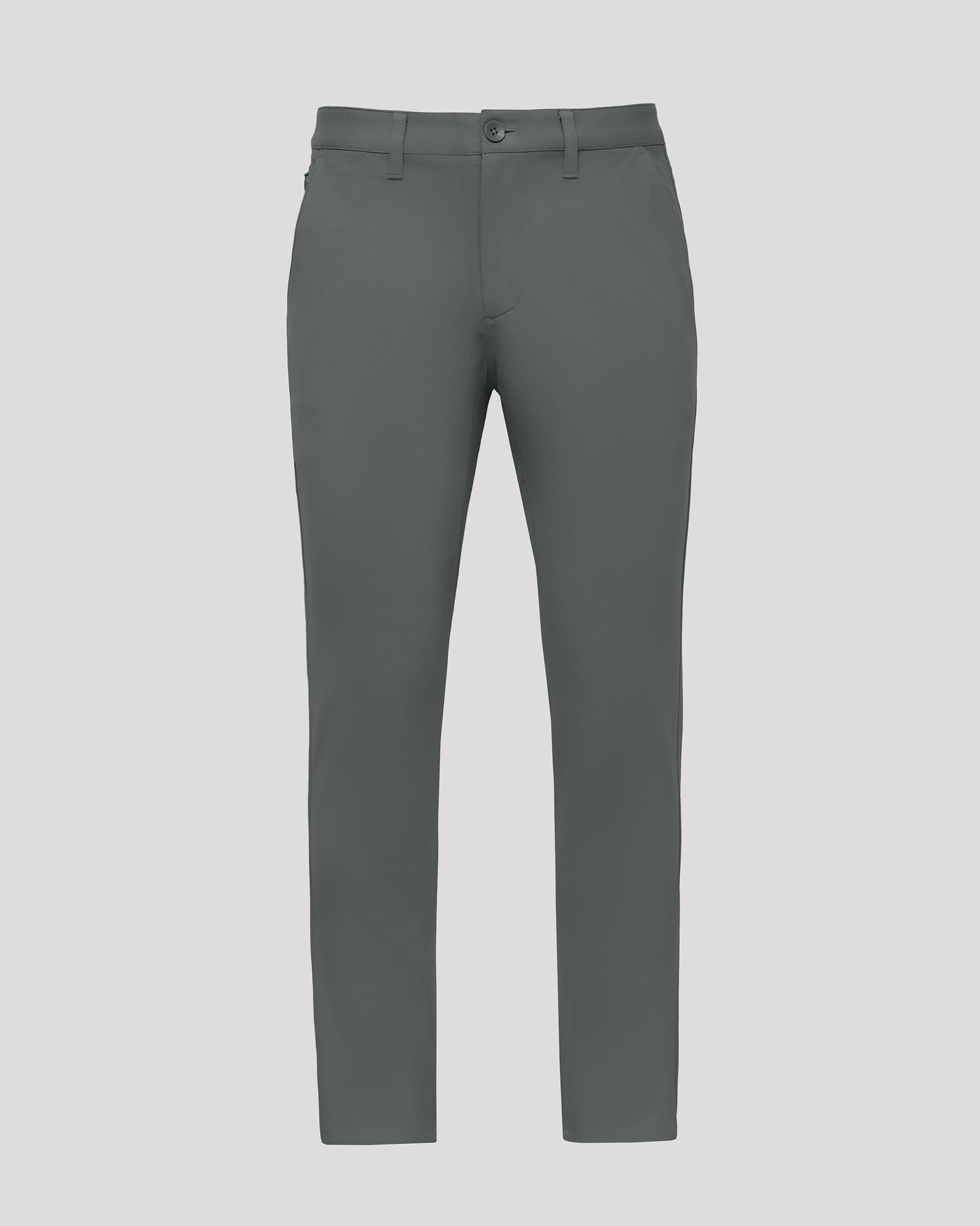 Carbon Slim Chino Pants 2.0: sleek slate gray, tailored fit, mid-rise waist.