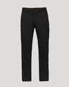 Black Straight Chino Pants 2.0 laid flat, showcasing classic business-casual style.