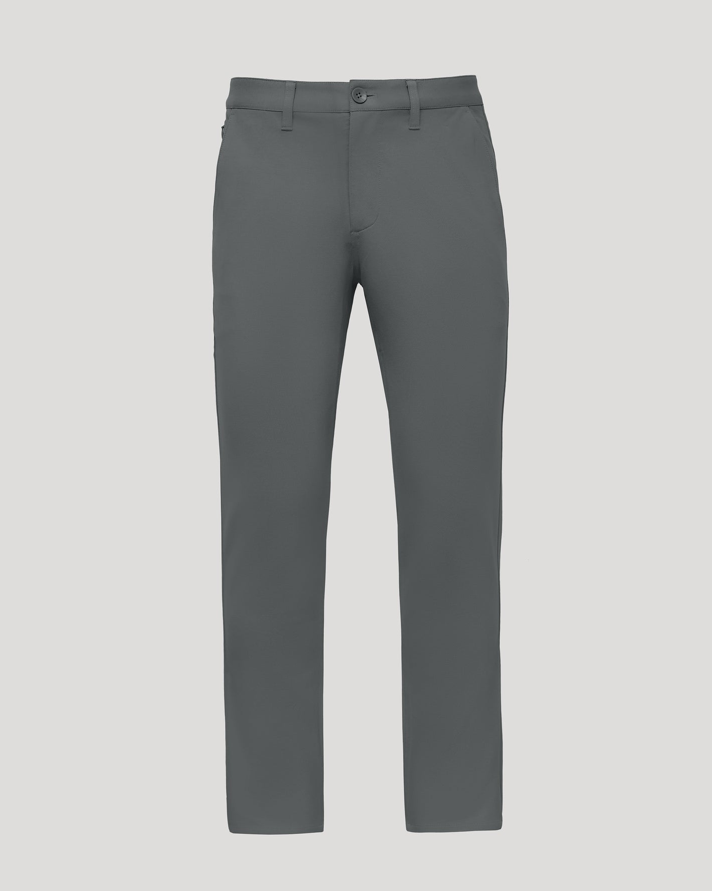Carbon Straight Chino Pants 2.0, slate-gray, flat-front with pockets and belt loops.