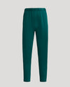 Womens Deep Emerald Relaxed Joggers with elastic waist and cuffs.