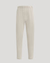 Womens Oatmeal Relaxed Joggers with elastic waistband and cuffs.