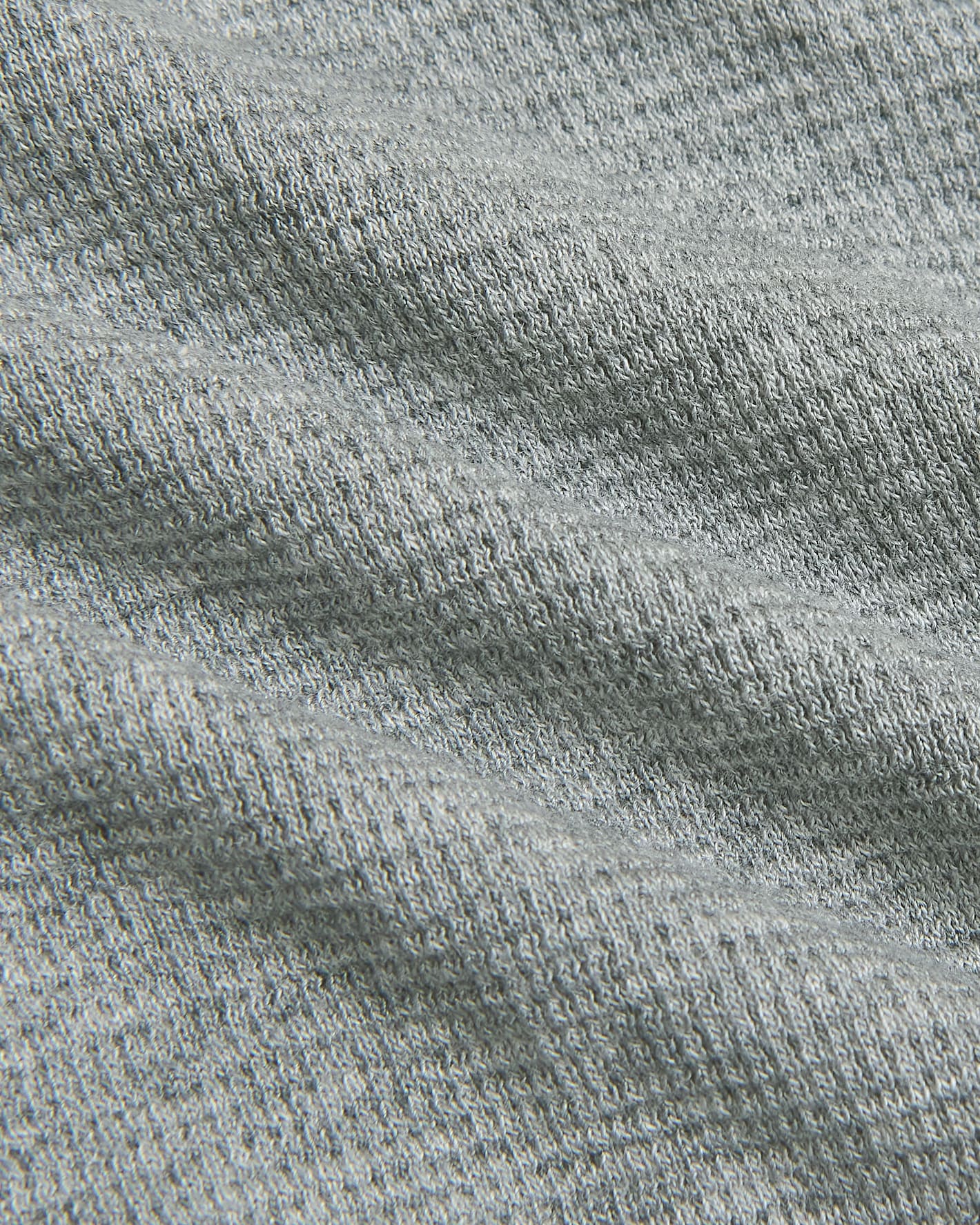 Womens Heather Gray Waffle Long Sleeve Henley & Pant fabric close-up.
