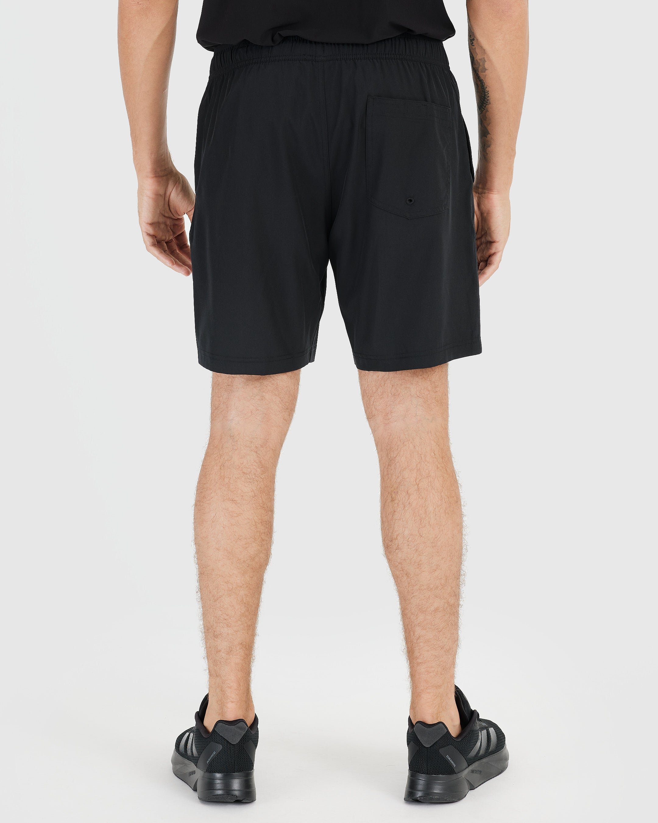 Black Active Quick Dry Short with Liner
