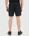Back view of All Black Active Quick Dry Shorts with Liner on model.