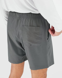 True Classic7 All Carbon Active Quick Dry Shorts with pocket, elastic waist.