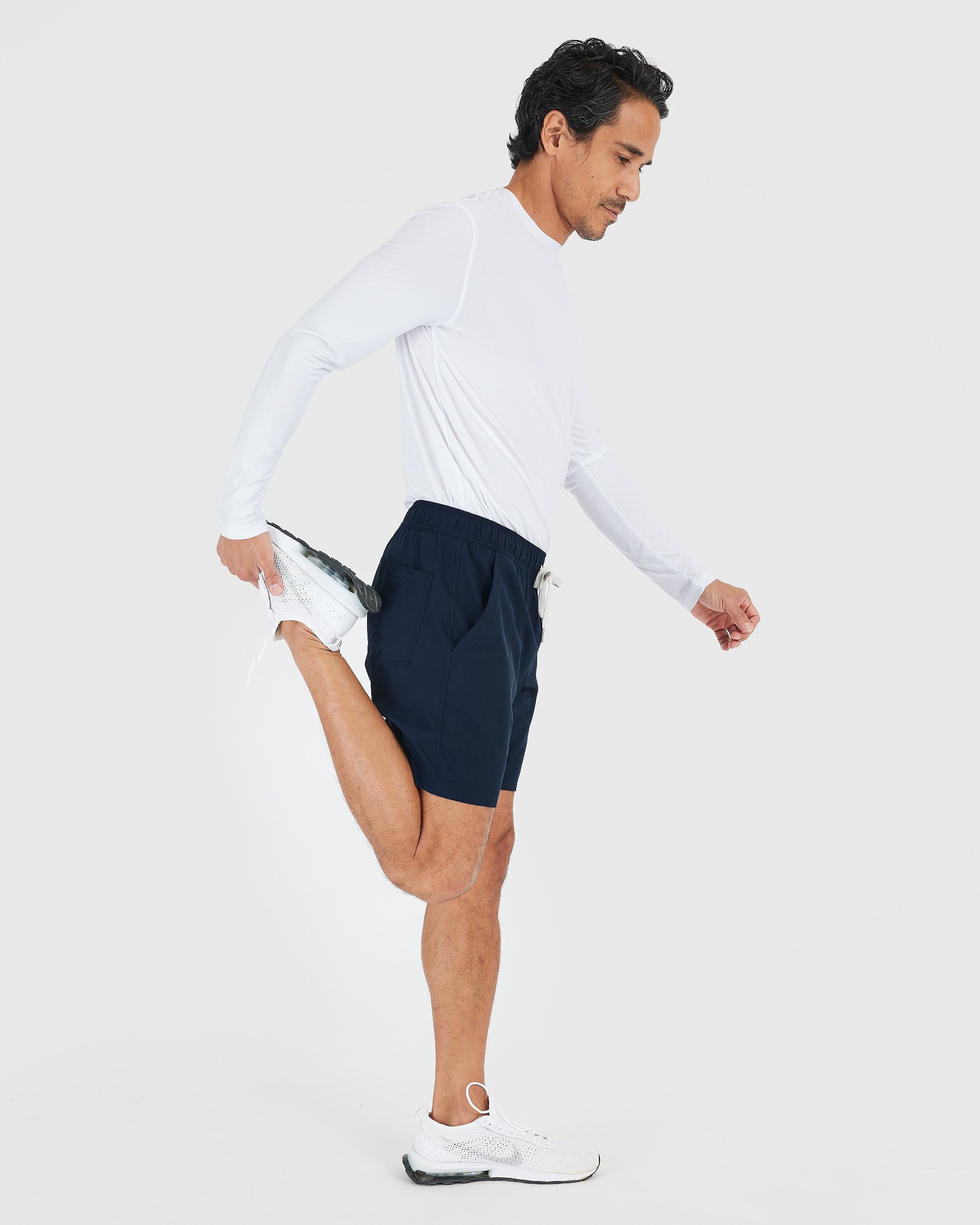 Navy Active Quick Dry Short with Liner