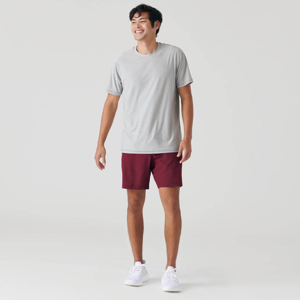 Burgundy Active Quick Dry Shorts with Liner