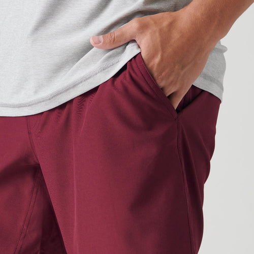 Burgundy Active Quick Dry Shorts with Liner