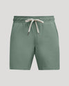 Juniper Active Quick Dry Shorts with Liner, sage-green, elastic waistband, drawstring.