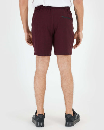7" Active Comfort Shorts - Dark Heather Burgundy