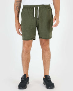True ClassicDark Heather Military Green Active Comfort Shorts