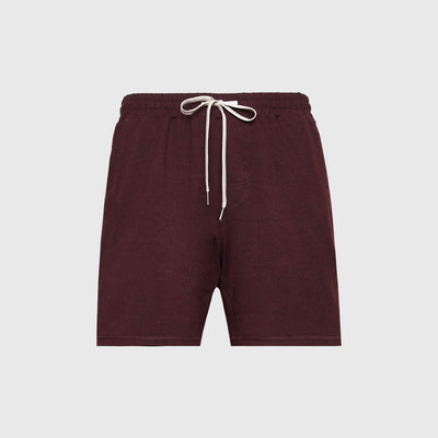 7" Active Comfort Shorts - Dark Heather Burgundy