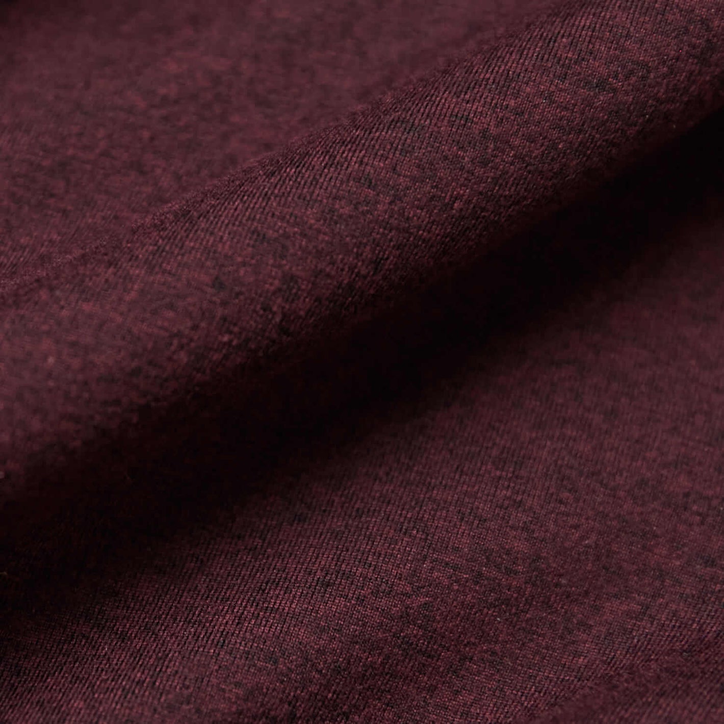 Dark Heather Burgundy Active Comfort Shorts fabric close-up showcasing knit texture.