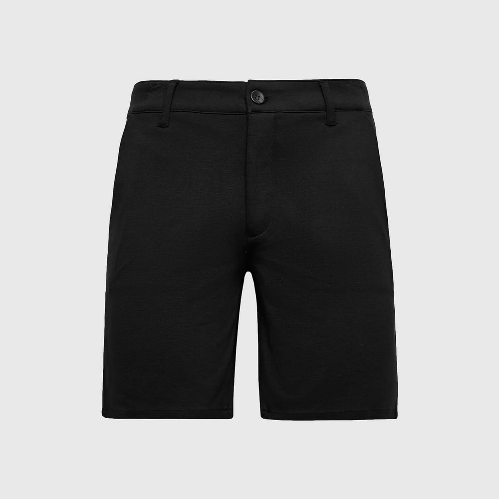 9" Black Comfort Knit Chino Shorts