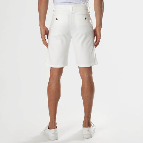 9" Ivory Comfort Knit Chino Shorts