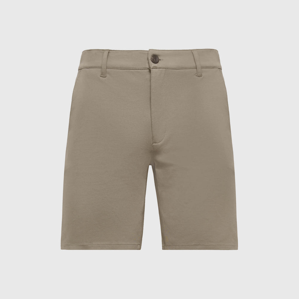 9" Khaki Comfort Knit Chino Shorts