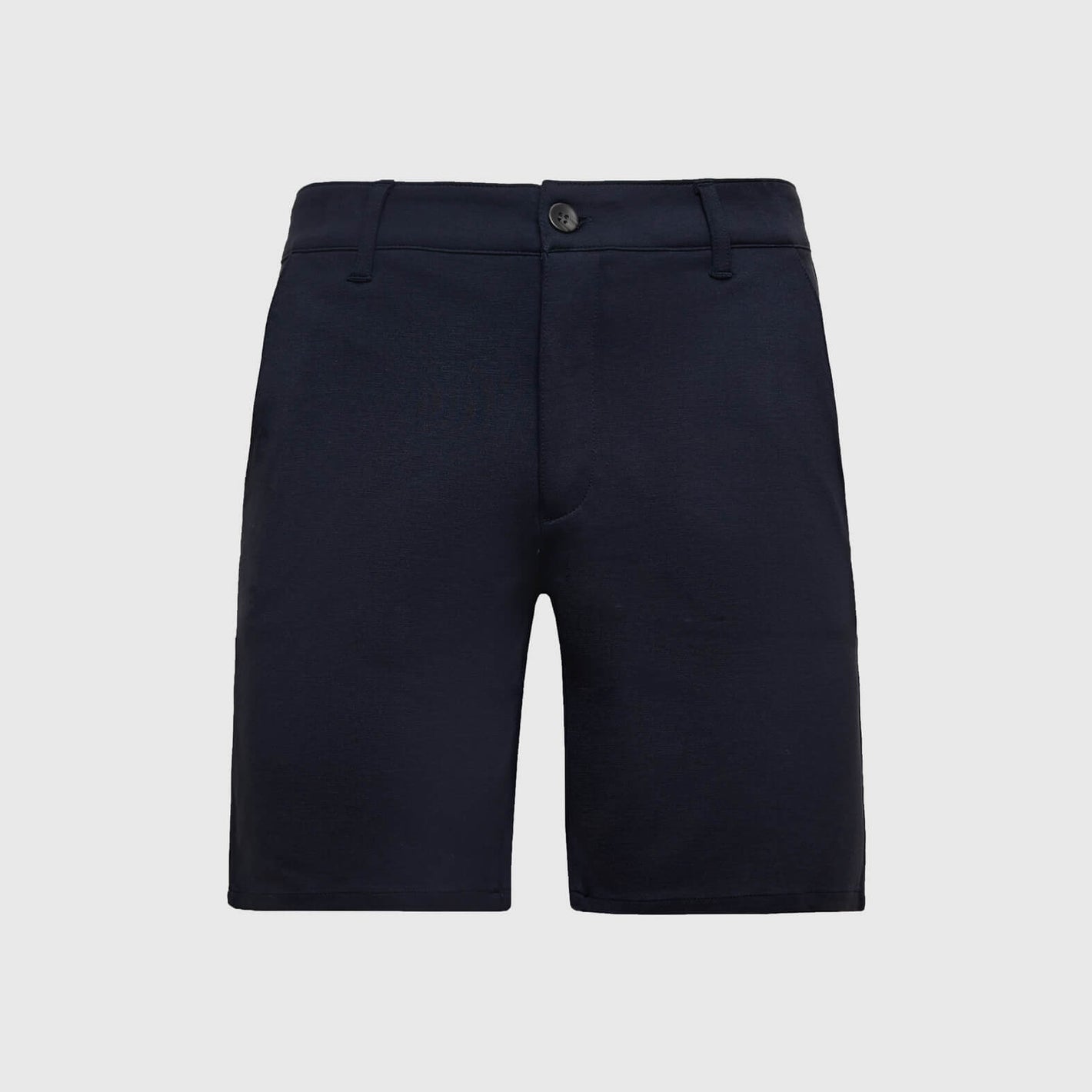 Short chino en tricot confort marine de 22,8 cm