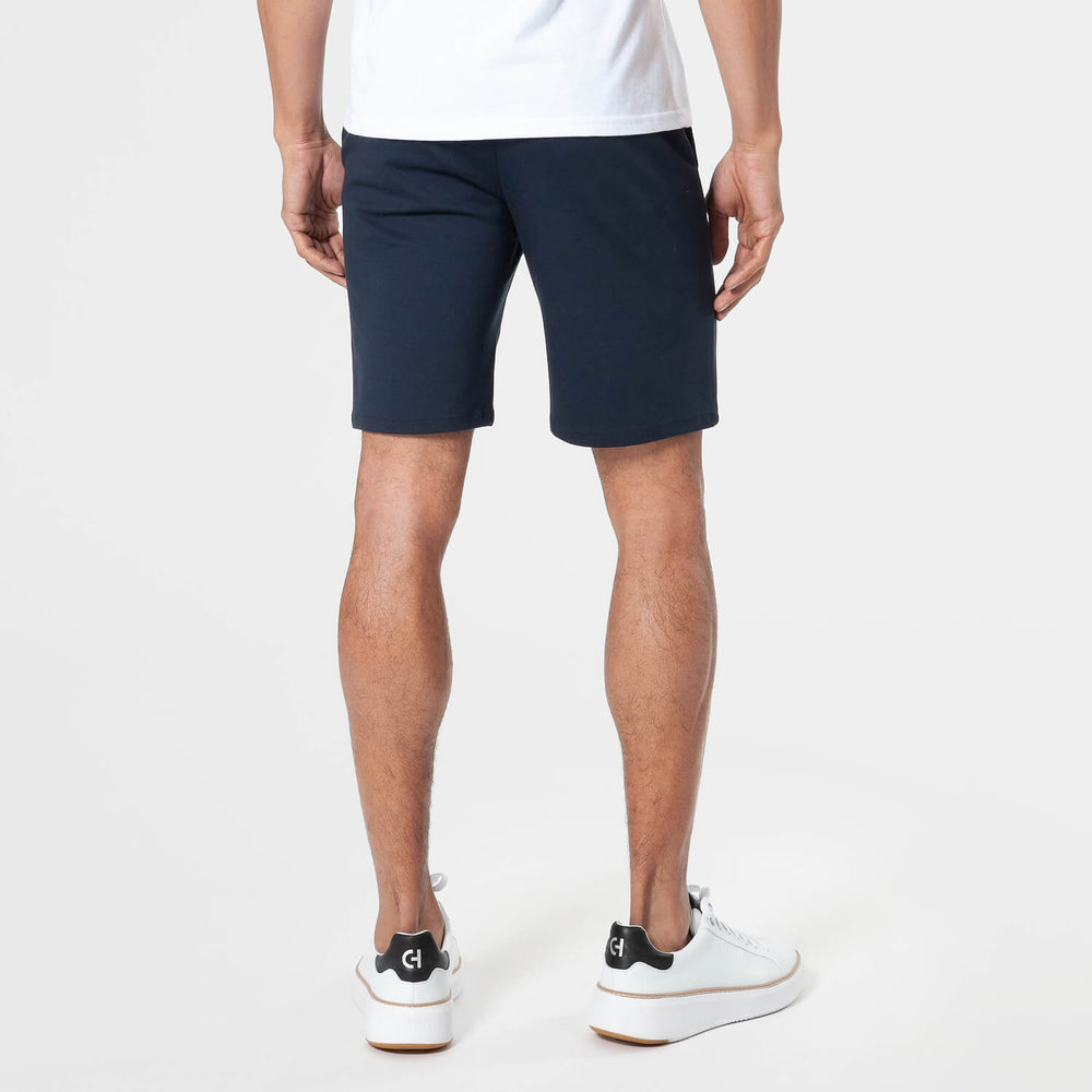 9" Navy Comfort Knit Chino Shorts
