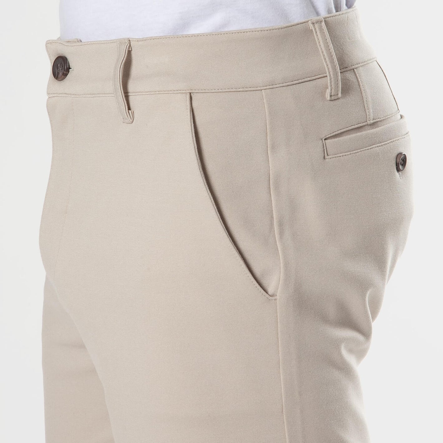 Pantalones cortos chinos piedra arenisca de punto cómodos de 9 pulgadas