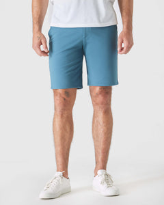 True Classic9" Sapphire & Slate Green Comfort Knit Chino Shorts 2-Pack