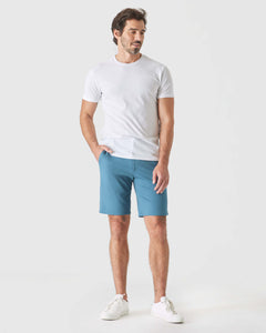 True Classic9" Sapphire & Slate Green Comfort Knit Chino Shorts 2-Pack