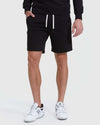 Black Fleeced French Terry Shorts