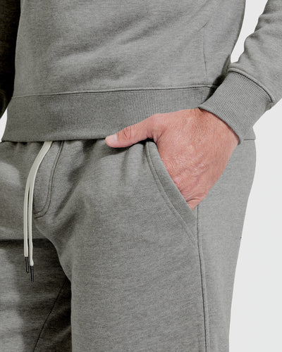 Shorts de Felpa Terry Francesa - Medium Heather Gray