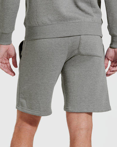 Shorts de Felpa Terry Francesa - Medium Heather Gray