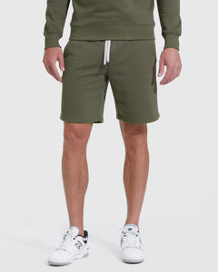 True ClassicMilitary Green Fleece French Terry Short