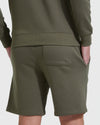 Military Green Fleeced French Terry Short