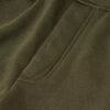 Military Green Fleeced French Terry Short