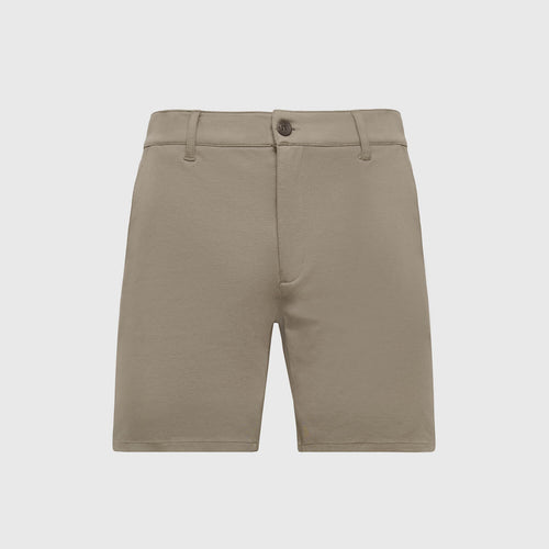 7" Khaki Comfort Knit Chino Shorts