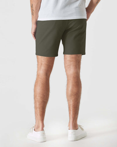 7" Comfort Knit Chino Shorts - Military Green