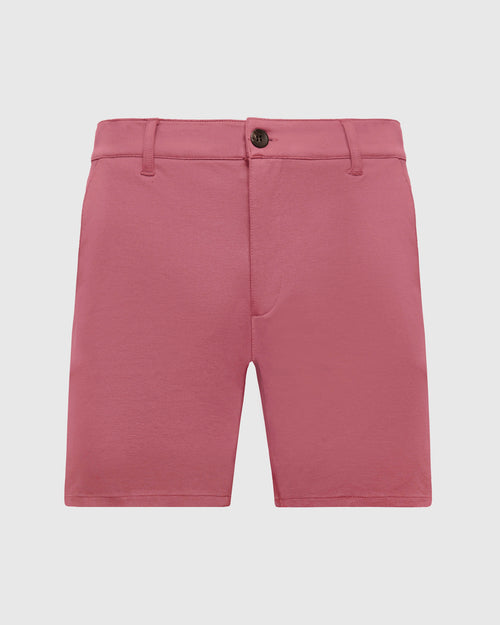 7" Rosewood Comfort Knit Chino Shorts